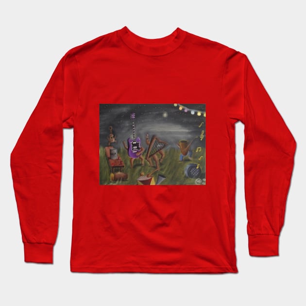 Instruments Dancing Long Sleeve T-Shirt by ManolitoAguirre1990